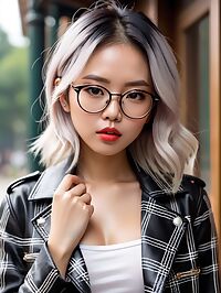 A stunning 28 year old Asian woman is caught in the act in Tokyo's red light district